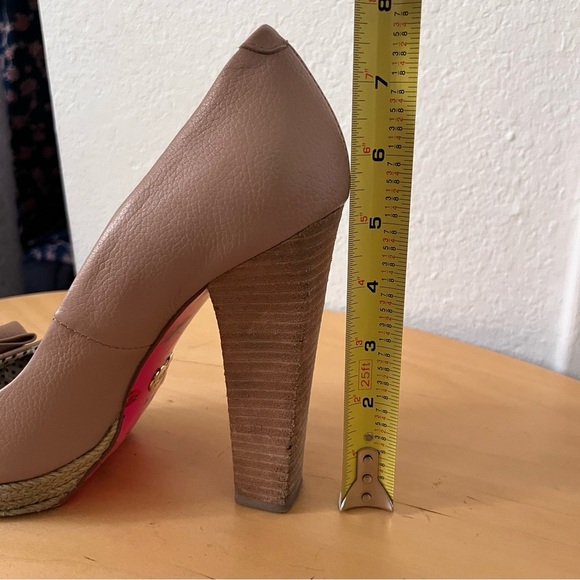 Betsey Johnson Platform Maggi Pump in Blush Nude Espadrille Size 10 - Picture 15 of 16